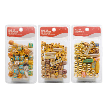 KIM & C Wooden Hair Beads Sareya Beauty Supply Store in Calgary Alberta Canada